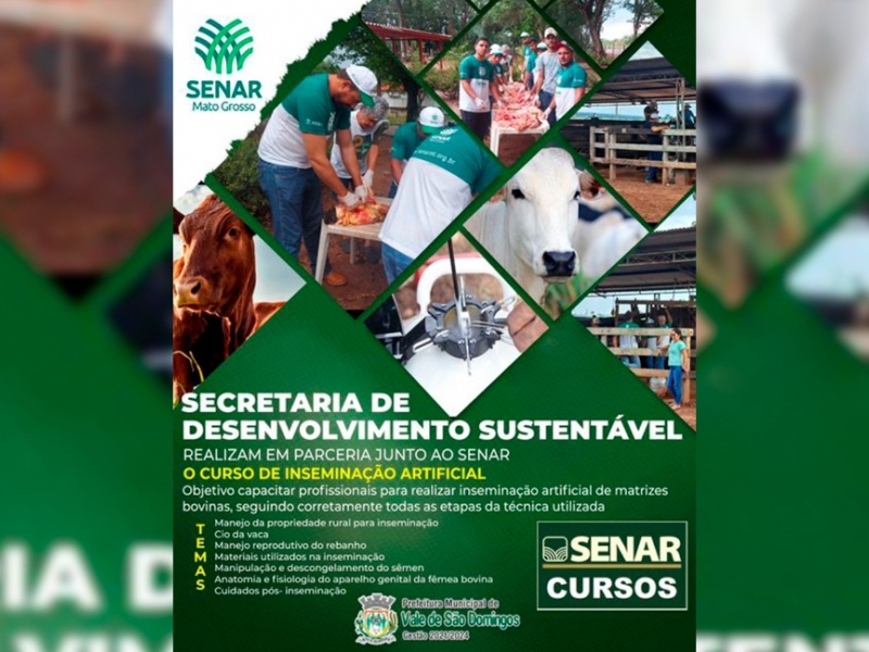 Secretaria de Desenvolvimento Social realizam cursos em parceria com SENAR
