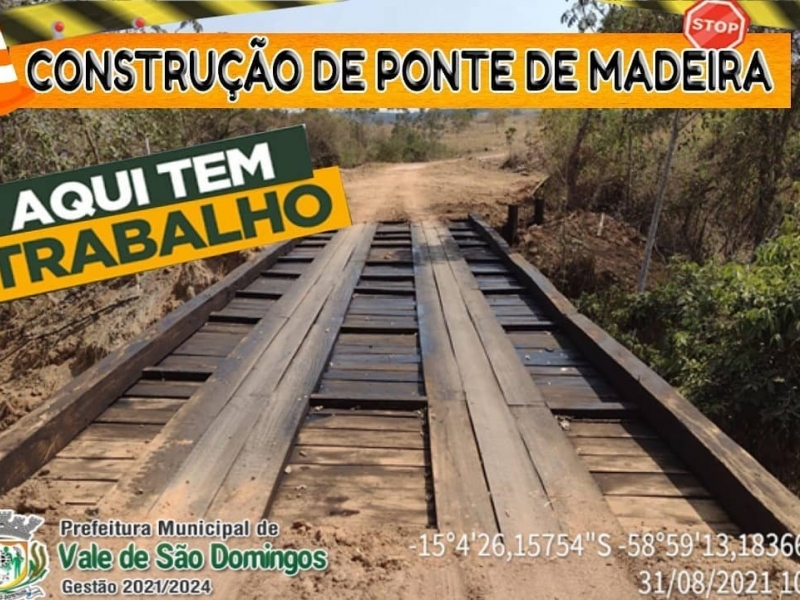 Gestão continua com as reformas de pontes em Vale de São Domingos
